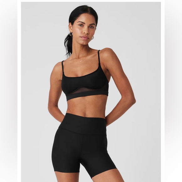 ALO Yoga Black Bra - Picture 1 of 5